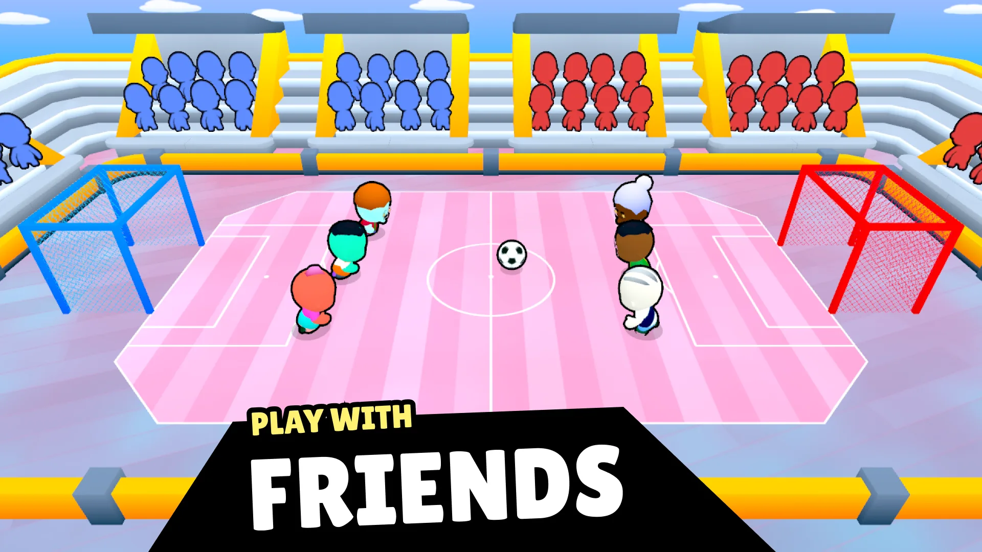 Mega Goal Online friends playing together.